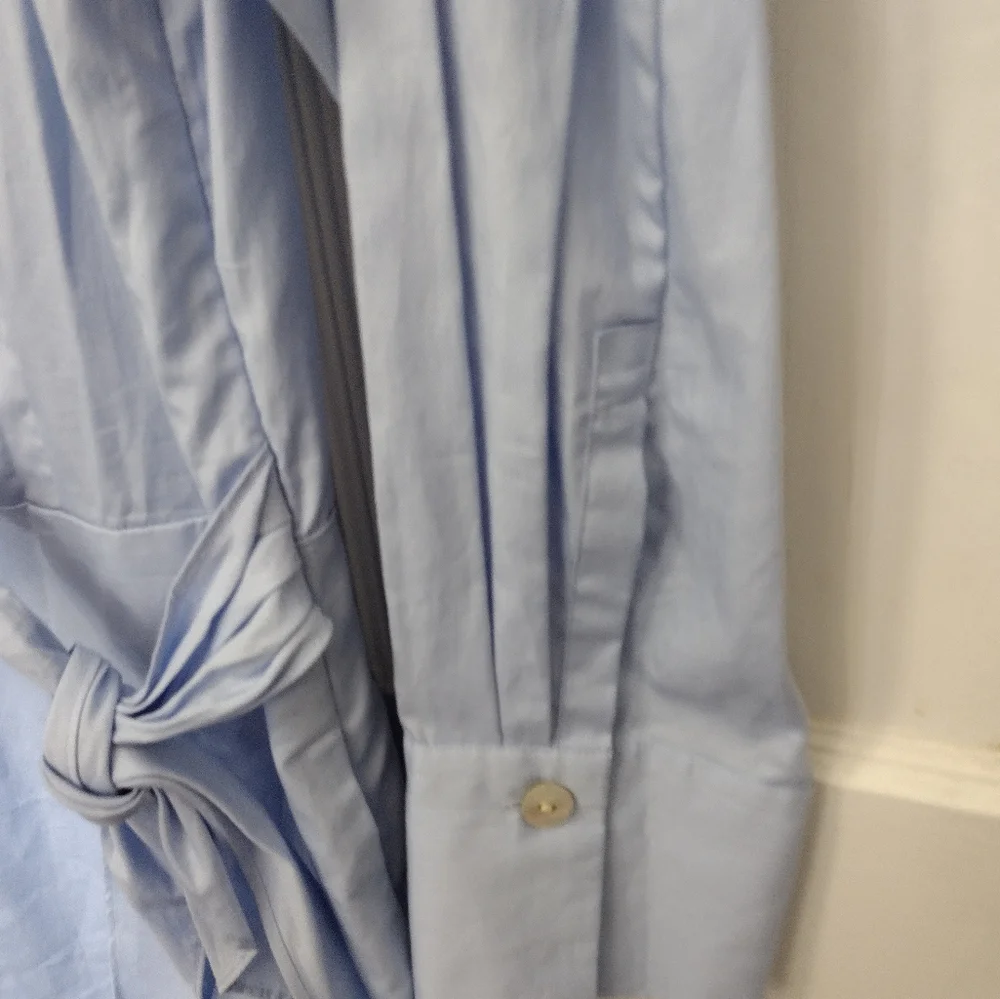 Vince Wrap Bodice Shirt Dress size 6 NWT - Picture 7 of 17